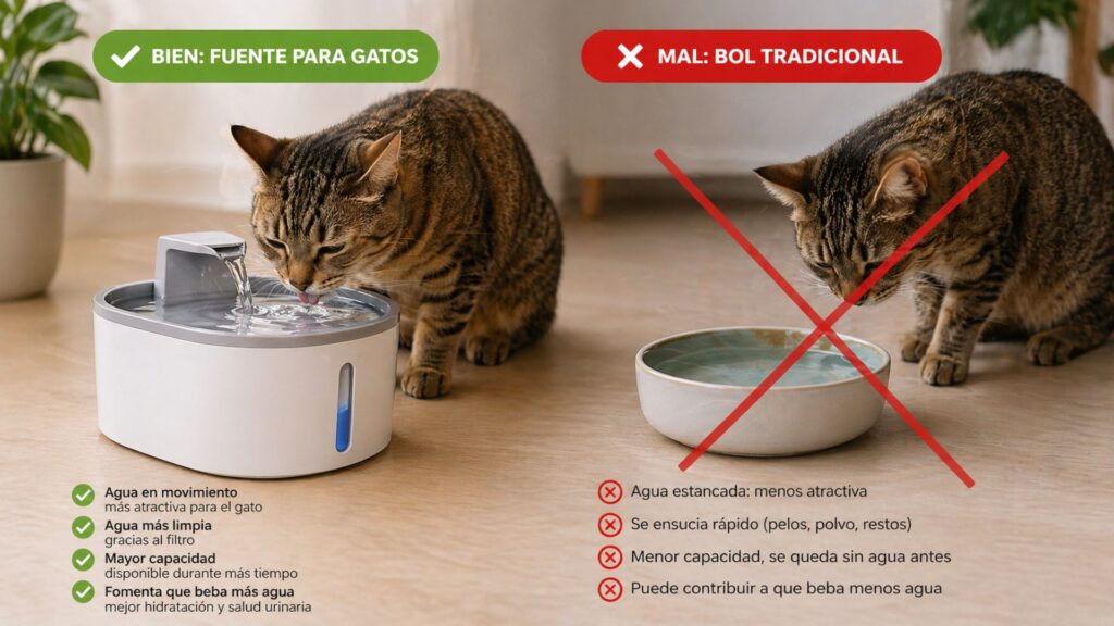 bol vs fuente para gatos
